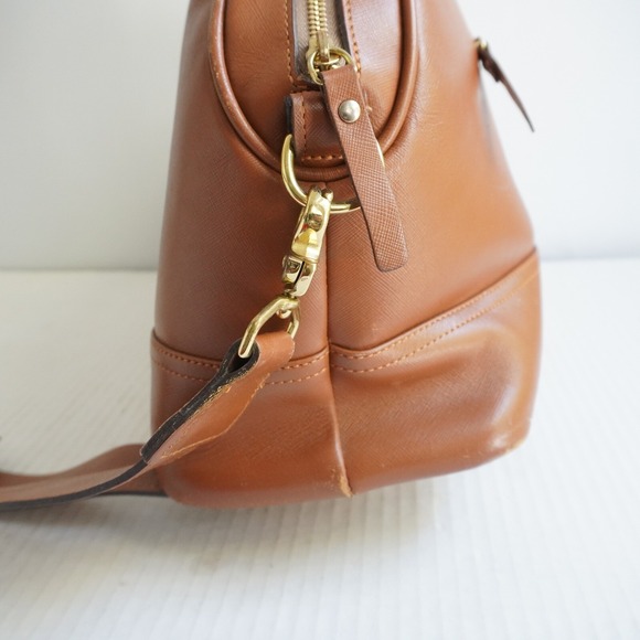 ONA The Chelsea Fashion Camera Shoulder Bag Brown Leather Dome Padded crossbody‎